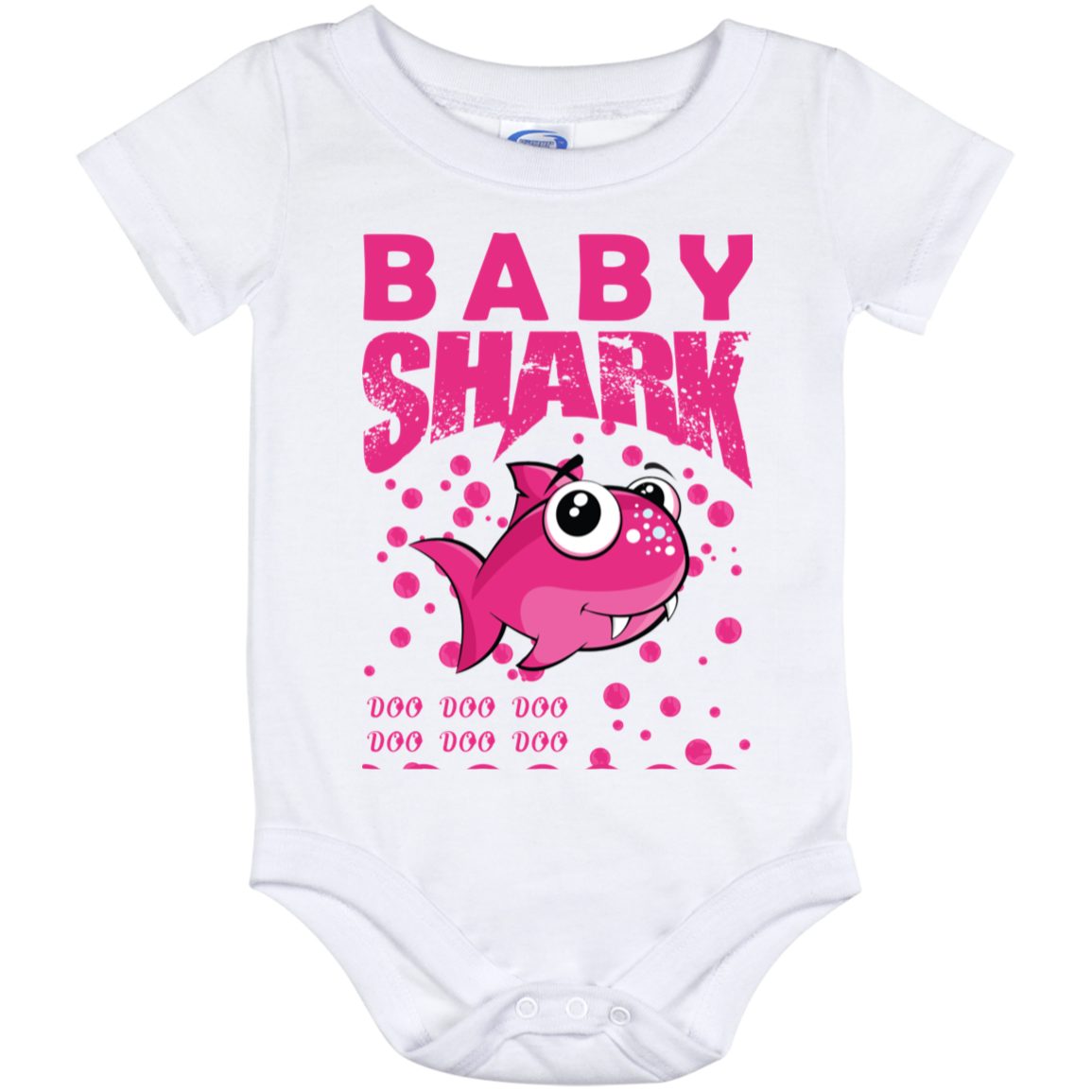 Baby Shark Pink Onesie (12 Month)
